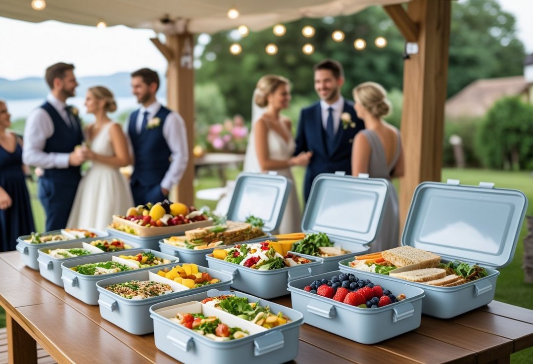 Praktiske tips til bryllupsplanlægning madkasse med flere rum til gæsterne
