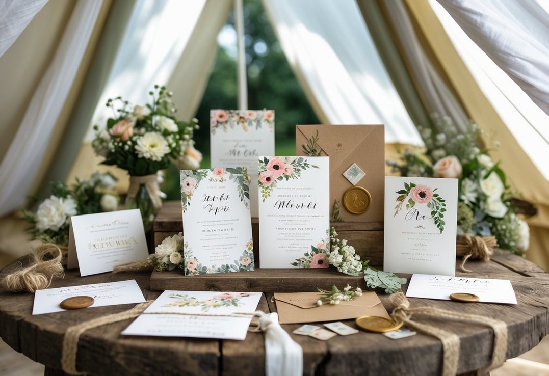 Kreative ideer til bryllupskortet til et bryllup i et telt Kreative ideer til bryllupskortet til et bryllup i et telt