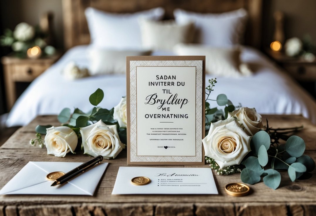 Sådan inviterer du til bryllup med overnatning Sådan inviterer du til bryllup med overnatning